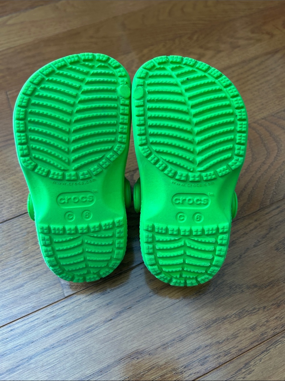 CROCS Classic I Am Dinosaur Slime Green Slip On with Dinosaur Claws Toddler C6 - Picture 5 of 7